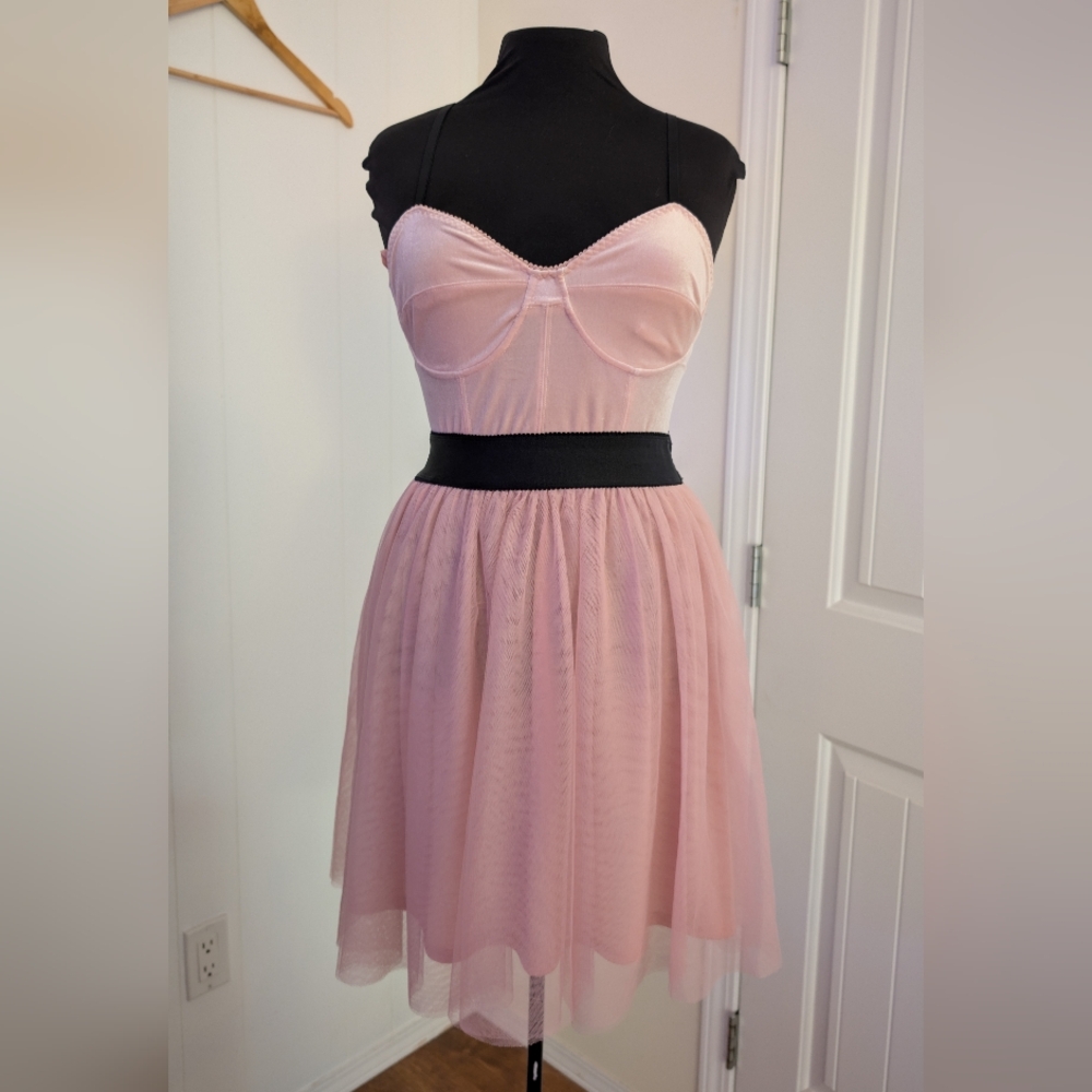 Garage Blush Strapless Dress